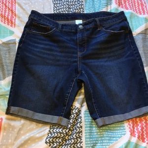 Blue jean shorts